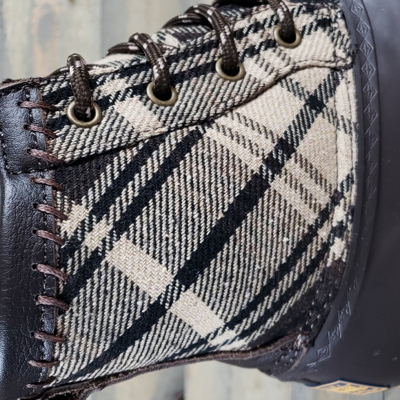 Pendleton Heritage Print Waterproof Duck Boots Brown/ Brown Plaid - Picture 9 of 11